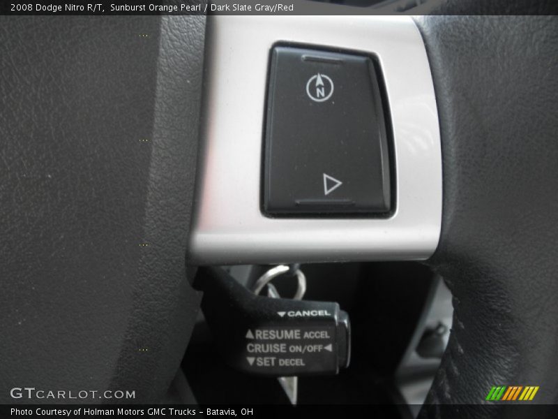 Sunburst Orange Pearl / Dark Slate Gray/Red 2008 Dodge Nitro R/T