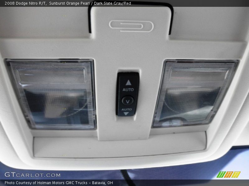 Sunburst Orange Pearl / Dark Slate Gray/Red 2008 Dodge Nitro R/T