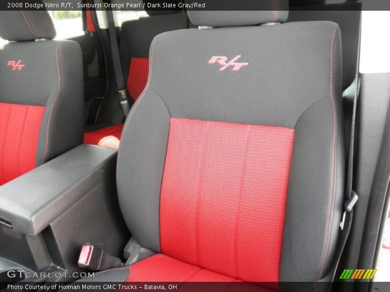 Sunburst Orange Pearl / Dark Slate Gray/Red 2008 Dodge Nitro R/T