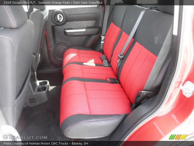 Sunburst Orange Pearl / Dark Slate Gray/Red 2008 Dodge Nitro R/T