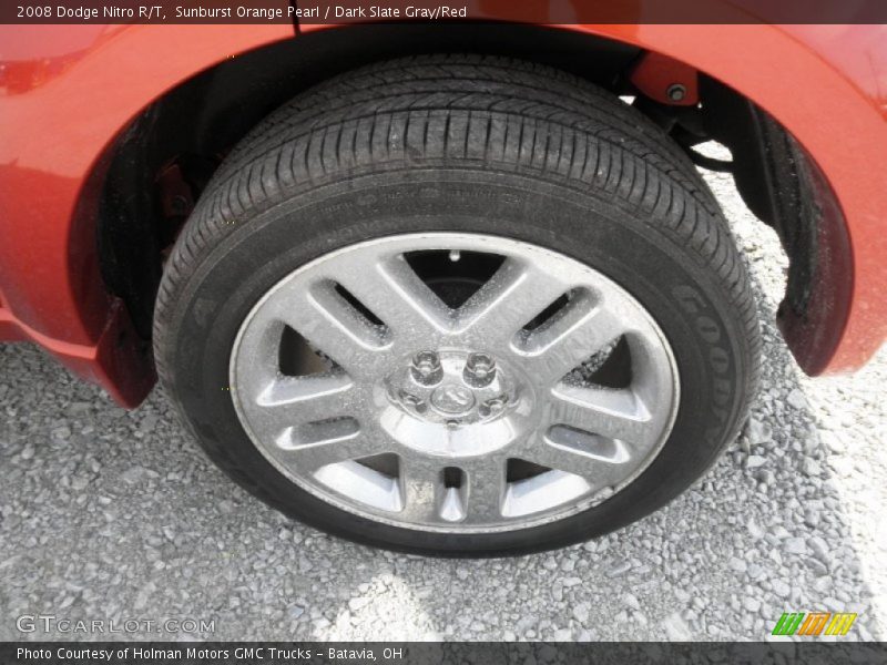 Sunburst Orange Pearl / Dark Slate Gray/Red 2008 Dodge Nitro R/T