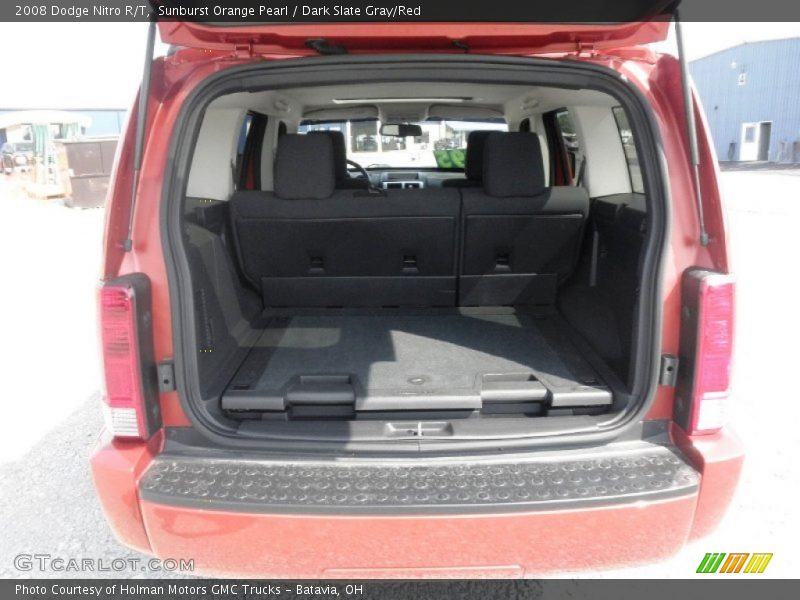 Sunburst Orange Pearl / Dark Slate Gray/Red 2008 Dodge Nitro R/T