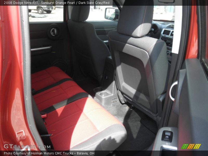 Sunburst Orange Pearl / Dark Slate Gray/Red 2008 Dodge Nitro R/T