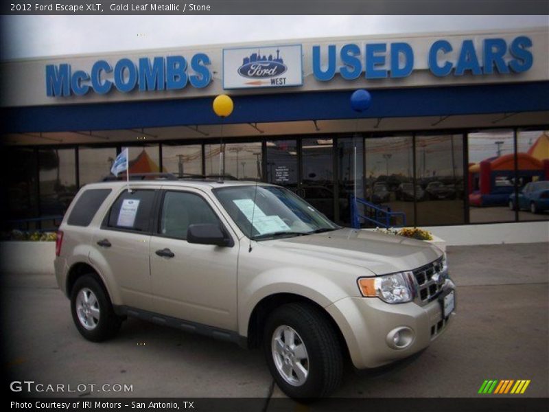Gold Leaf Metallic / Stone 2012 Ford Escape XLT