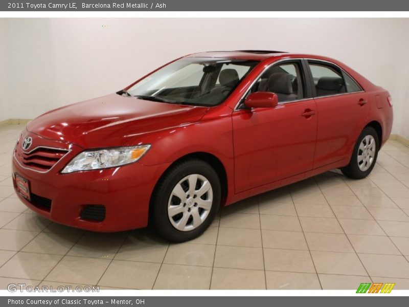 Barcelona Red Metallic / Ash 2011 Toyota Camry LE