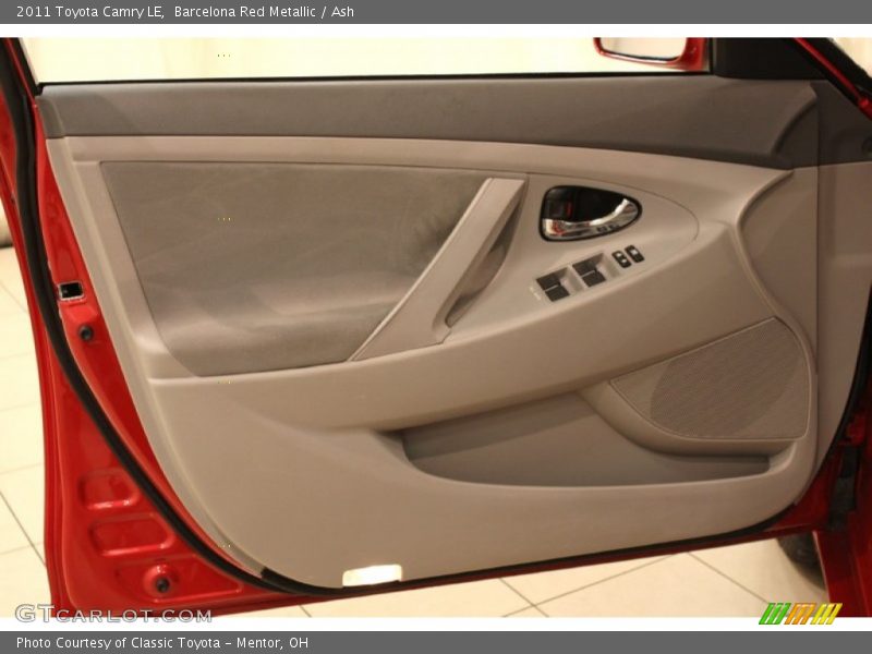 Barcelona Red Metallic / Ash 2011 Toyota Camry LE