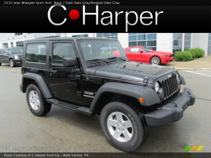 Black / Dark Slate Gray/Medium Slate Gray 2010 Jeep Wrangler Sport 4x4