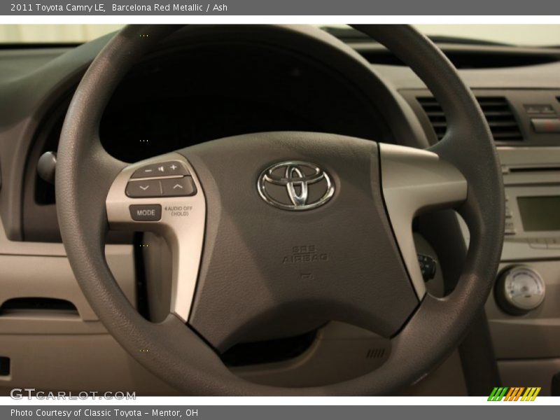 Barcelona Red Metallic / Ash 2011 Toyota Camry LE