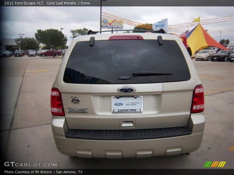 Gold Leaf Metallic / Stone 2012 Ford Escape XLT
