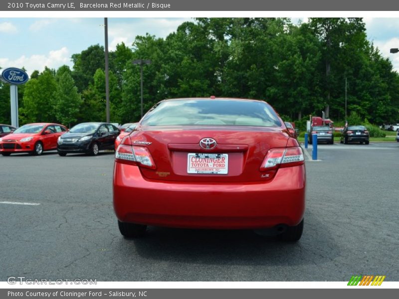 Barcelona Red Metallic / Bisque 2010 Toyota Camry LE