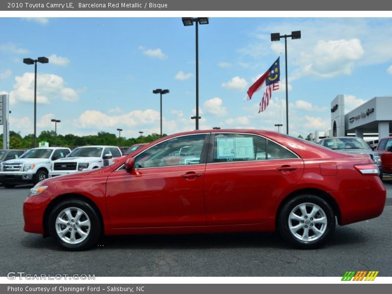 Barcelona Red Metallic / Bisque 2010 Toyota Camry LE