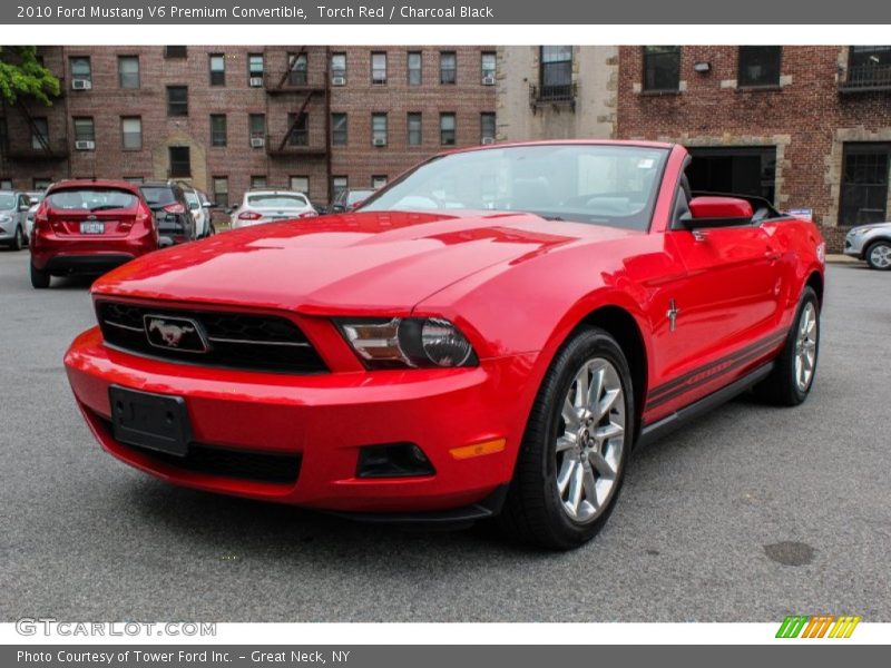 Torch Red / Charcoal Black 2010 Ford Mustang V6 Premium Convertible
