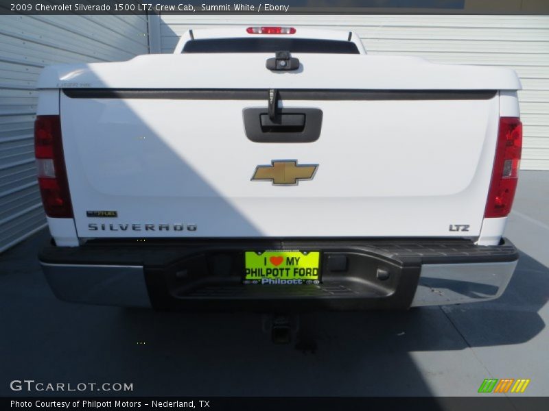 Summit White / Ebony 2009 Chevrolet Silverado 1500 LTZ Crew Cab