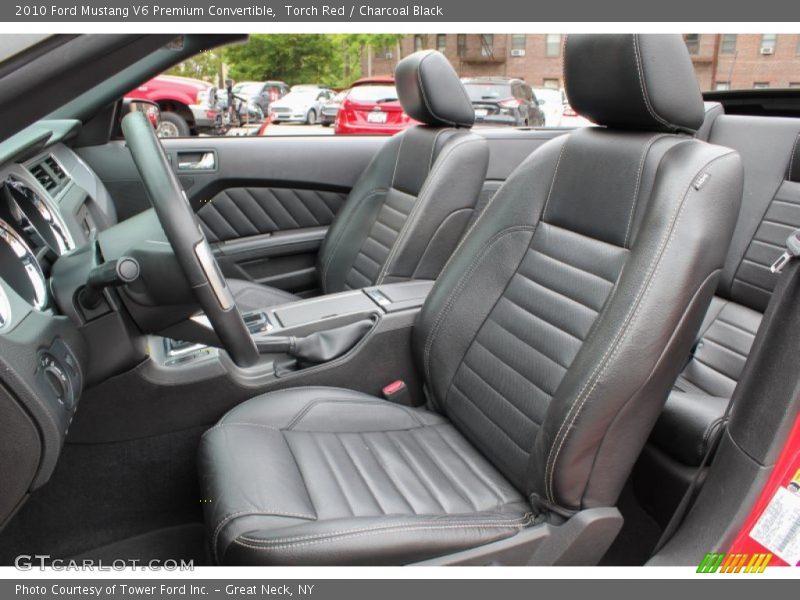Front Seat of 2010 Mustang V6 Premium Convertible