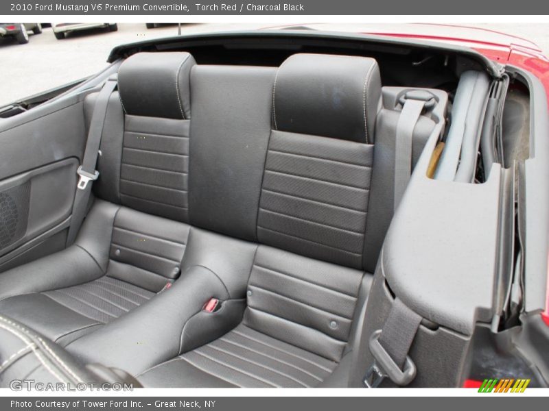 Rear Seat of 2010 Mustang V6 Premium Convertible