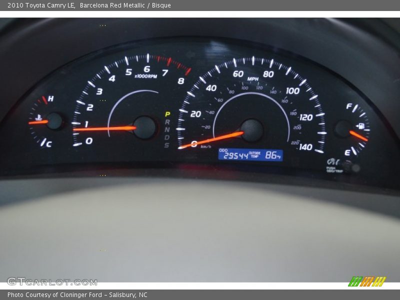 Barcelona Red Metallic / Bisque 2010 Toyota Camry LE
