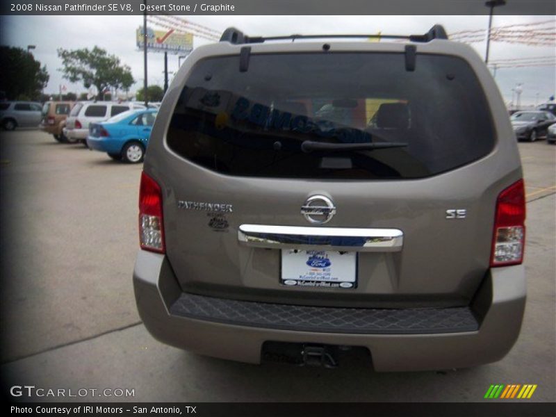 Desert Stone / Graphite 2008 Nissan Pathfinder SE V8
