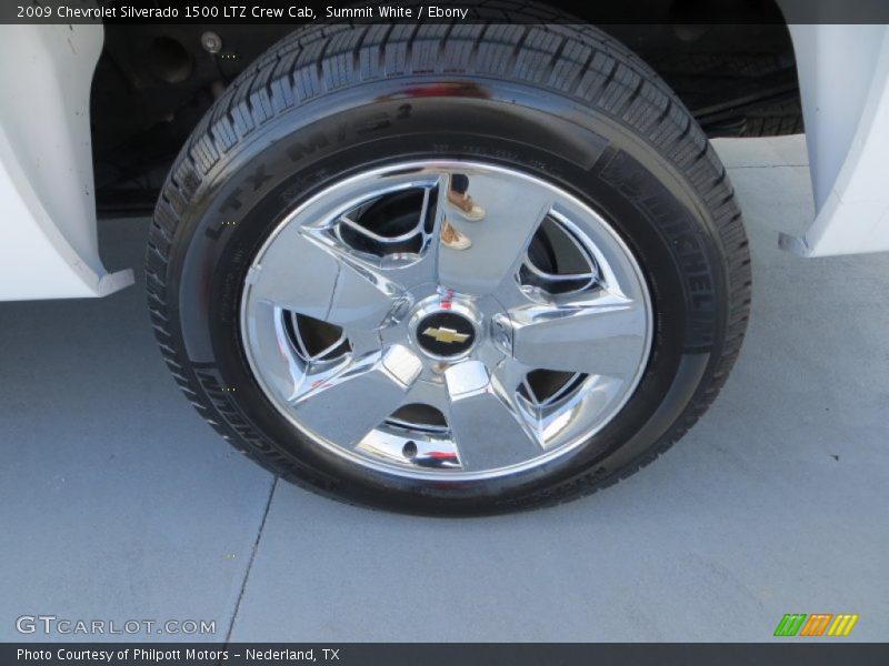 Summit White / Ebony 2009 Chevrolet Silverado 1500 LTZ Crew Cab