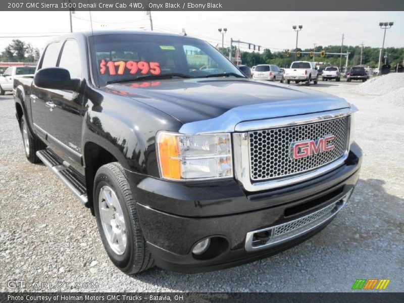 Onyx Black / Ebony Black 2007 GMC Sierra 1500 Denali Crew Cab 4WD