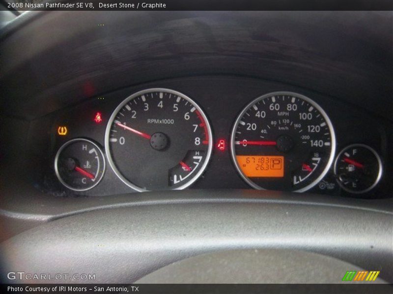 Desert Stone / Graphite 2008 Nissan Pathfinder SE V8