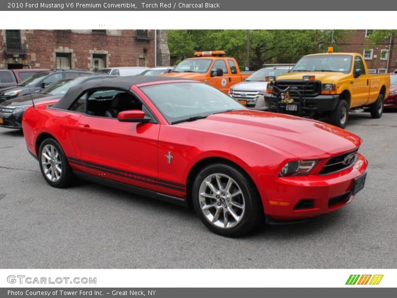 Torch Red / Charcoal Black 2010 Ford Mustang V6 Premium Convertible