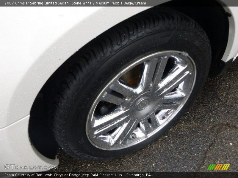 Stone White / Medium Pebble Beige/Cream 2007 Chrysler Sebring Limited Sedan