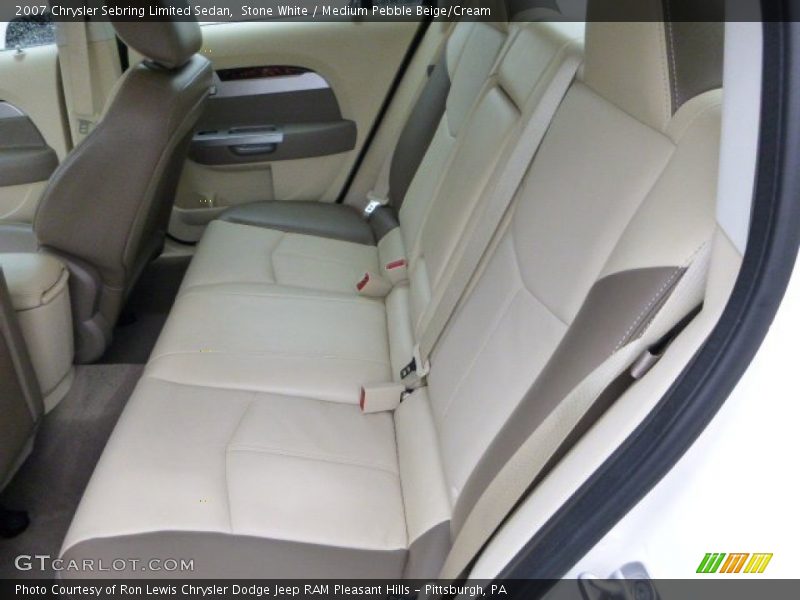 Stone White / Medium Pebble Beige/Cream 2007 Chrysler Sebring Limited Sedan