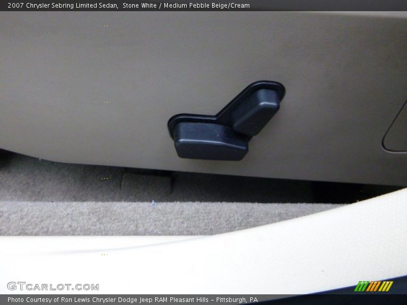 Stone White / Medium Pebble Beige/Cream 2007 Chrysler Sebring Limited Sedan