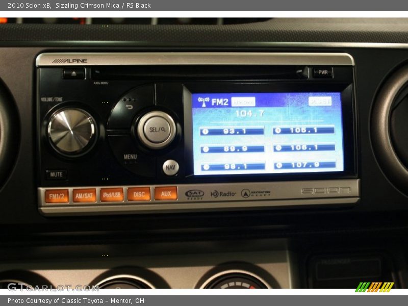 Sizzling Crimson Mica / RS Black 2010 Scion xB