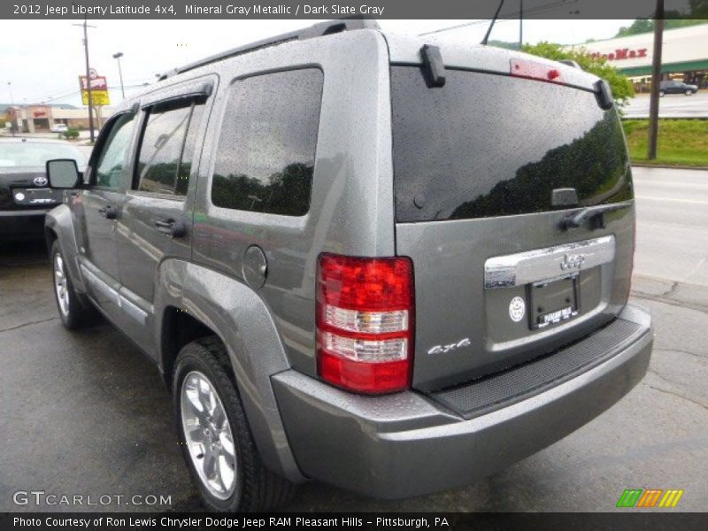 Mineral Gray Metallic / Dark Slate Gray 2012 Jeep Liberty Latitude 4x4