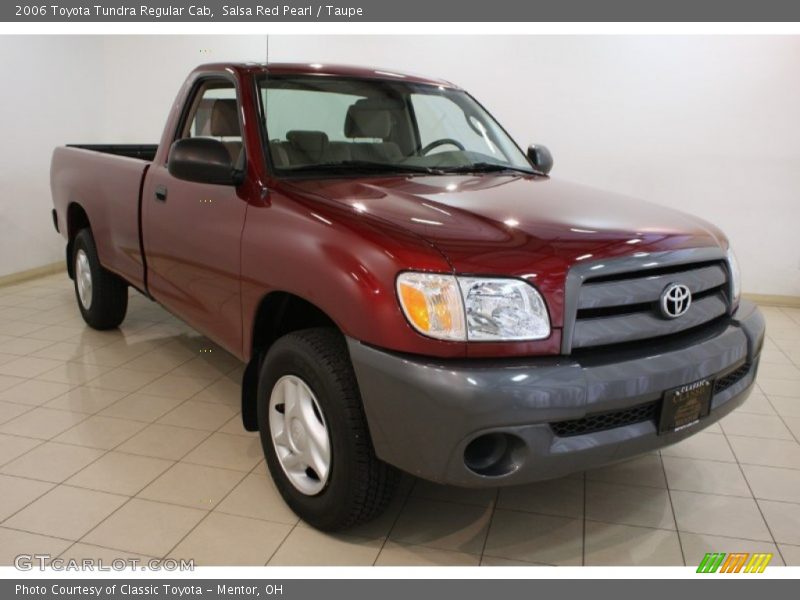 Salsa Red Pearl / Taupe 2006 Toyota Tundra Regular Cab