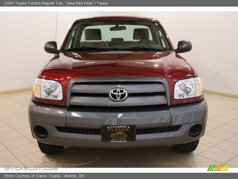 Salsa Red Pearl / Taupe 2006 Toyota Tundra Regular Cab