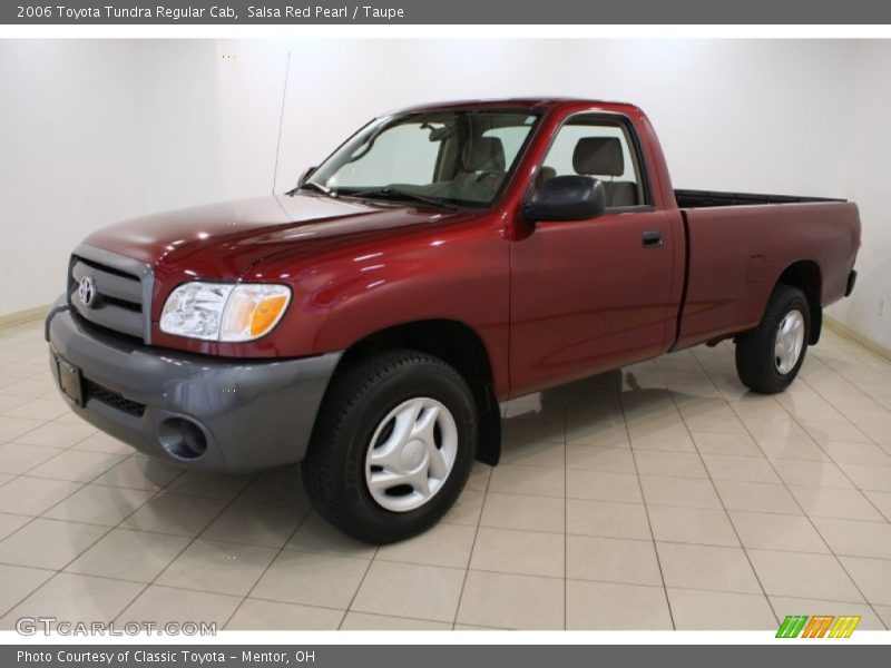 Salsa Red Pearl / Taupe 2006 Toyota Tundra Regular Cab