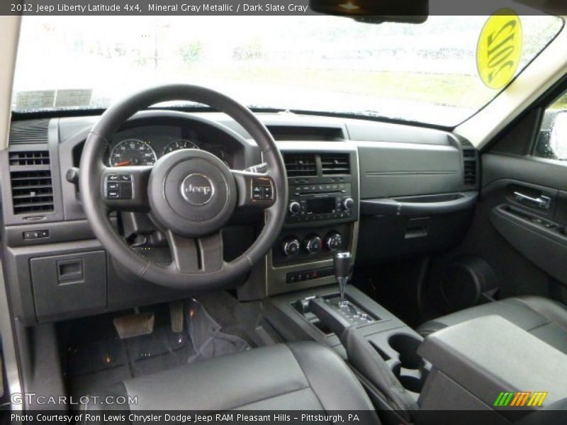 Mineral Gray Metallic / Dark Slate Gray 2012 Jeep Liberty Latitude 4x4