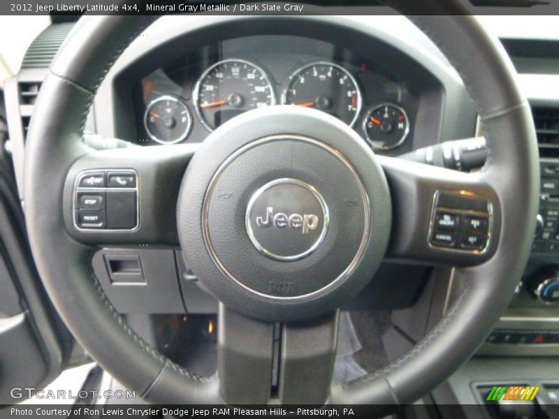 Mineral Gray Metallic / Dark Slate Gray 2012 Jeep Liberty Latitude 4x4