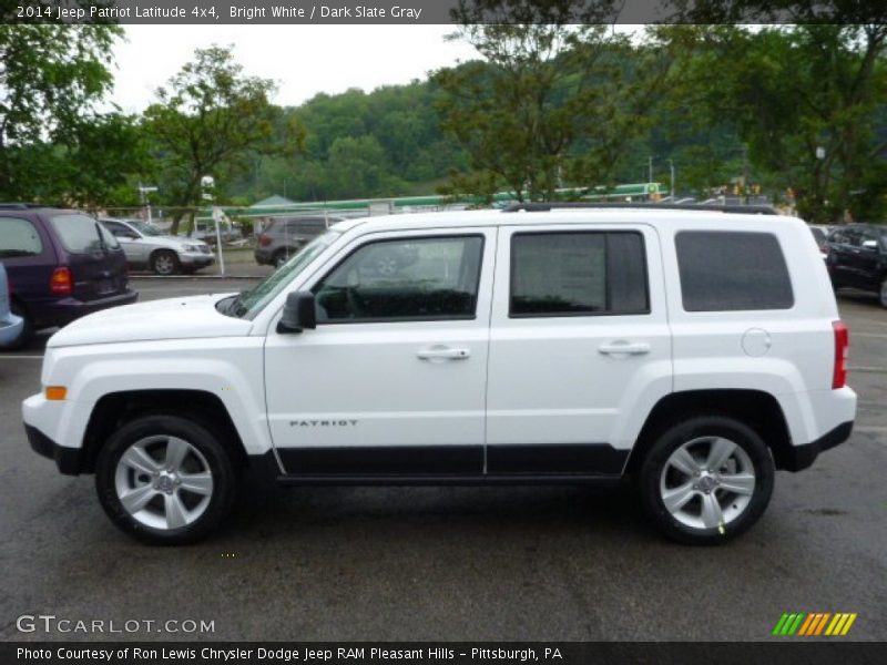 Bright White / Dark Slate Gray 2014 Jeep Patriot Latitude 4x4