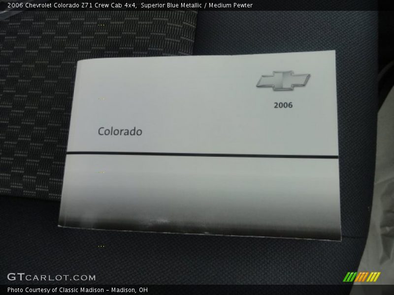Superior Blue Metallic / Medium Pewter 2006 Chevrolet Colorado Z71 Crew Cab 4x4