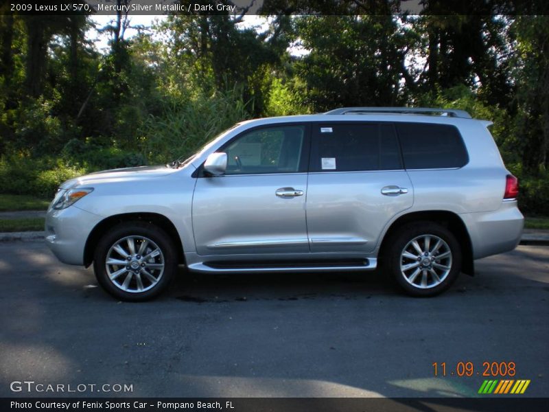 Mercury Silver Metallic / Dark Gray 2009 Lexus LX 570