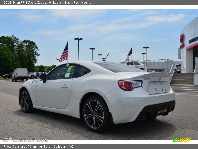Whiteout / Black/Red Accents 2013 Scion FR-S Sport Coupe