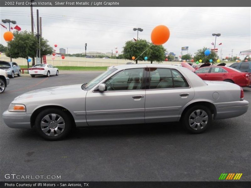 Silver Frost Metallic / Light Graphite 2002 Ford Crown Victoria