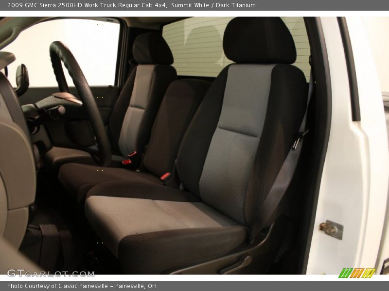 Summit White / Dark Titanium 2009 GMC Sierra 2500HD Work Truck Regular Cab 4x4