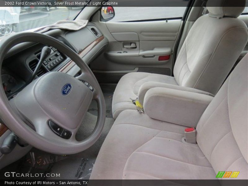 Silver Frost Metallic / Light Graphite 2002 Ford Crown Victoria
