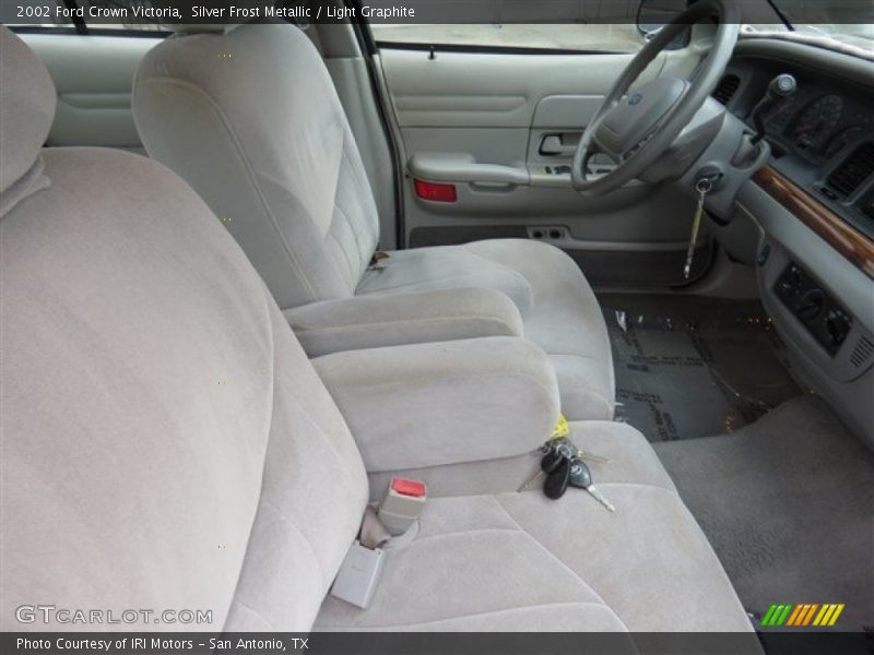 Silver Frost Metallic / Light Graphite 2002 Ford Crown Victoria