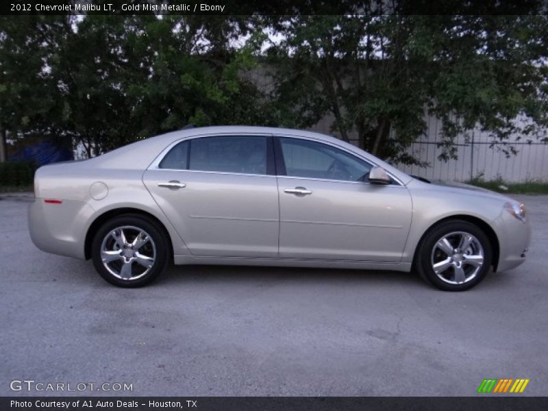 Gold Mist Metallic / Ebony 2012 Chevrolet Malibu LT