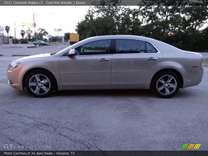 Gold Mist Metallic / Ebony 2012 Chevrolet Malibu LT