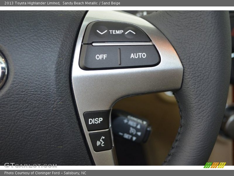Controls of 2013 Highlander Limited