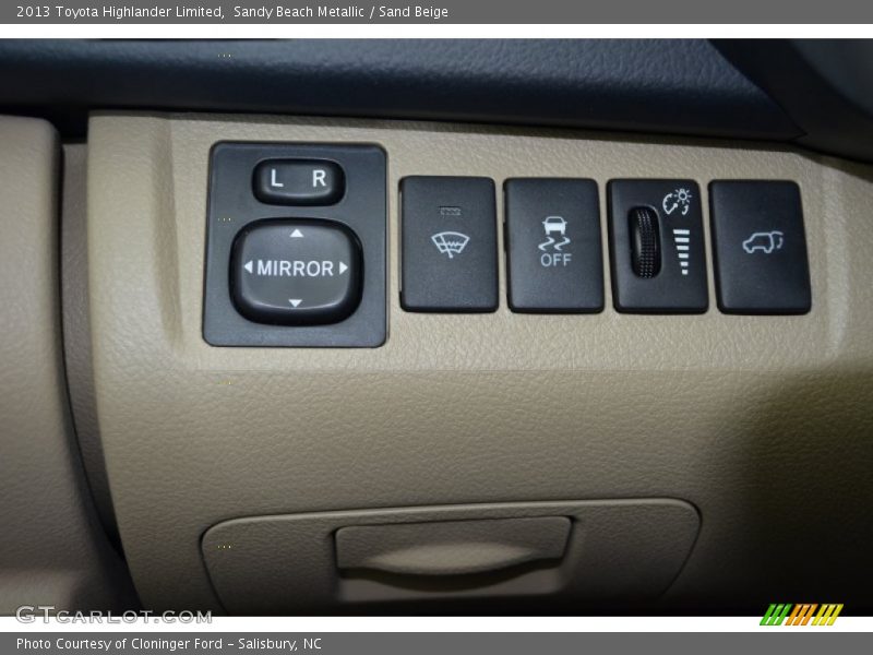 Controls of 2013 Highlander Limited