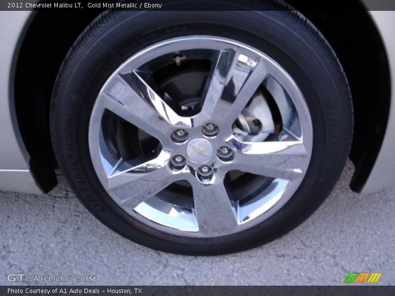 Gold Mist Metallic / Ebony 2012 Chevrolet Malibu LT