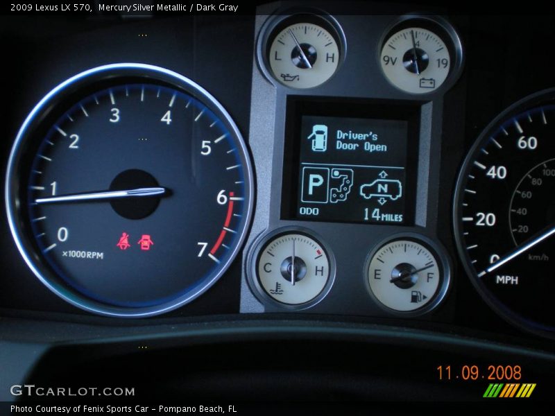 Mercury Silver Metallic / Dark Gray 2009 Lexus LX 570