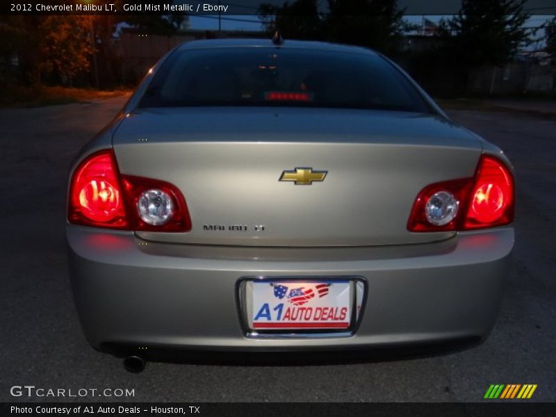 Gold Mist Metallic / Ebony 2012 Chevrolet Malibu LT